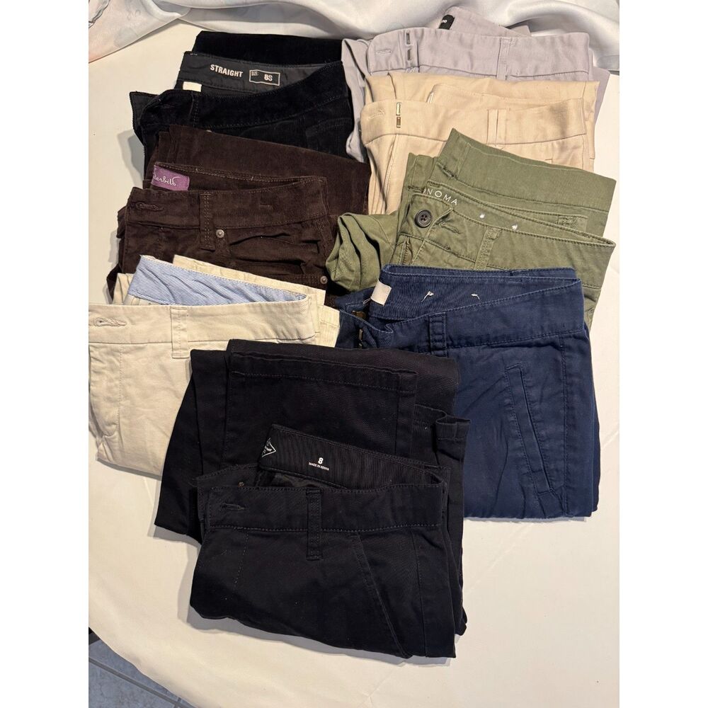 Pants Bundle Lot of 8 Size 8 * Short Girl Friendly